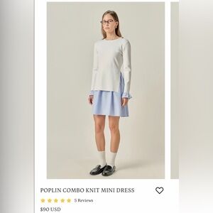 English Factory Cream Knit dress
